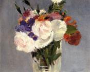 Edouard Manet : Flowers In A Crystal Vase II
